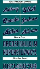 Teal Navy-White Classic Athletic Basketball Jersey 4