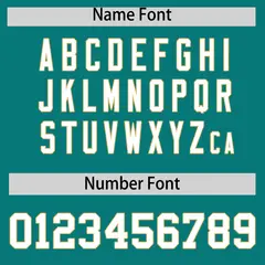 Teal Old Gold Thick Striped Star Pattern Baseball Jersey 4