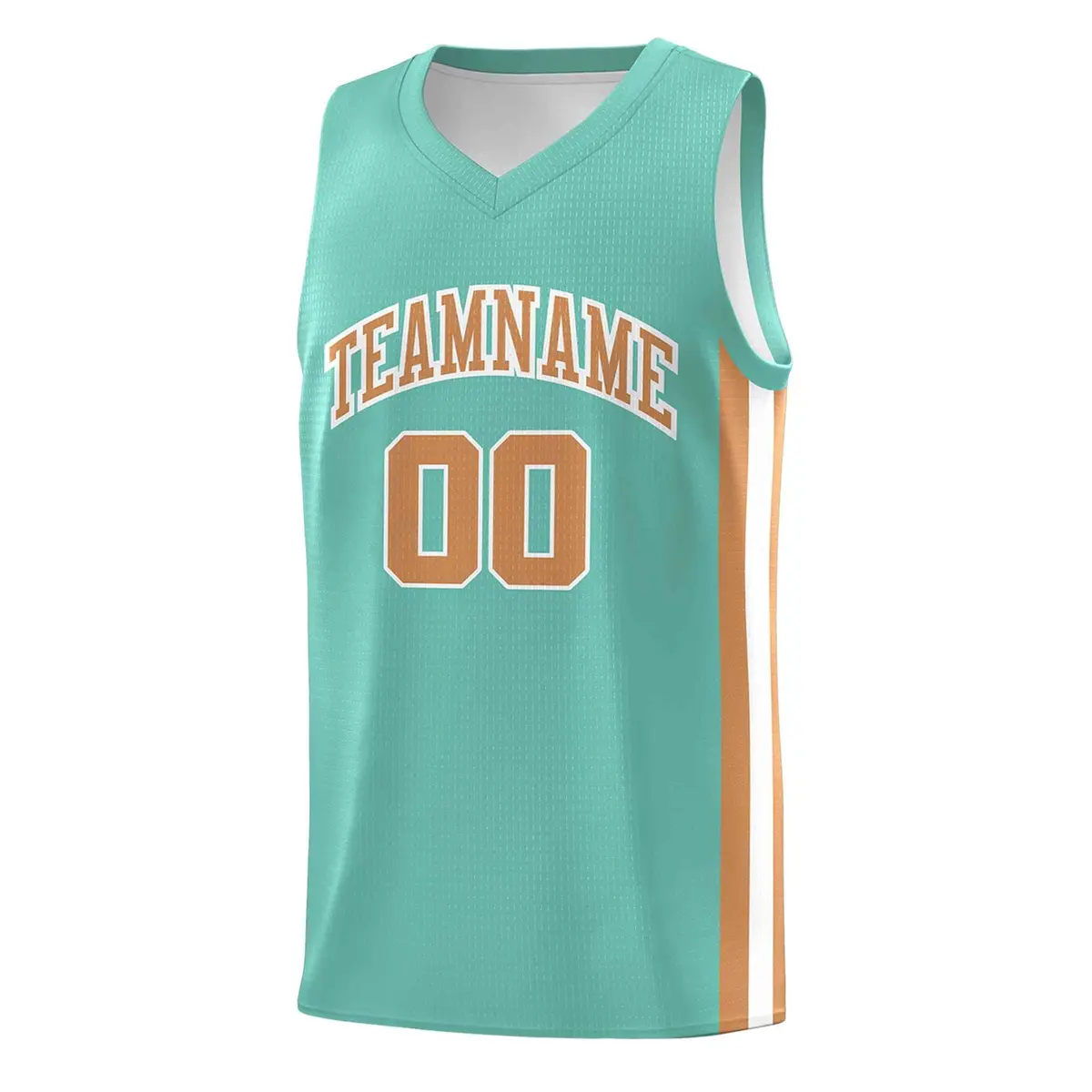 Teal Old Gold-White Classic Mesh Sport Basketball Jersey