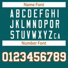 Teal Orange-White Classic Style Hockey Jersey 4