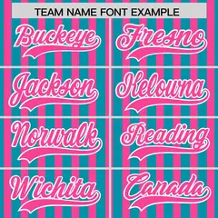 Teal Pink American Flag Graffiti Baseball Jersey 3