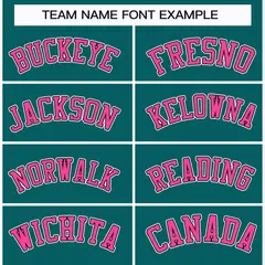 Teal Pink Black-White Classic Hockey Jersey 3