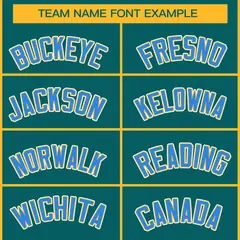 Teal Powder Blue White-Gold Classic Style Hockey Jersey 3