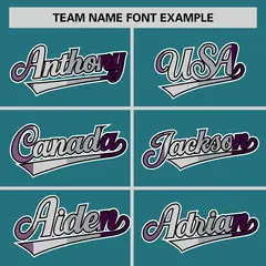Teal Purple Pride Month Classic Baseball Jersey 3