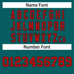 Teal Red-Black Classic Hockey Jersey 4