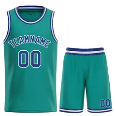 Teal Royal-White Bull Classic Sets Basketball Jersey