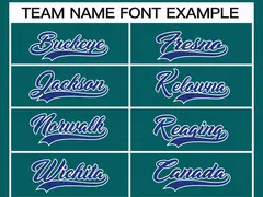 Teal Royal-White Classic Hockey Jersey 3