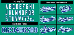 Teal Royal-White Stripe Raglan Sleeves Baseball Jersey 3