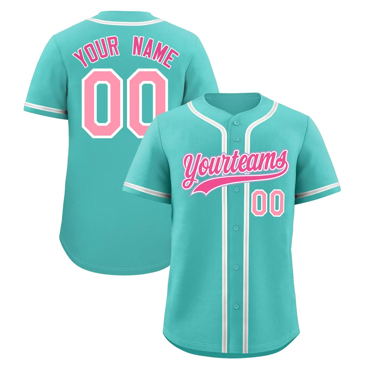 Teal Team Baseball Jersey