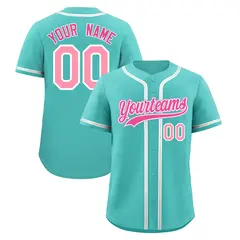 Teal Team Baseball Jersey 1