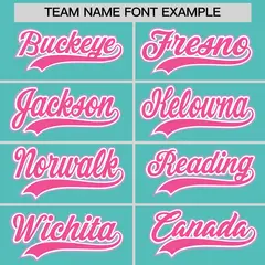 Teal Team Baseball Jersey 6