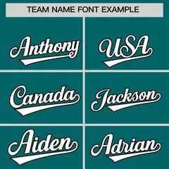 Teal White Black Gradient Raglan Full-Snap Letterman Jacket 3