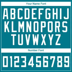 Teal White Classic Basketball Jersey Set 4