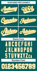 Teal White-Gold Classic Hockey Jersey 3