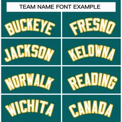 Teal White-Gold Classic Hockey Jersey 3