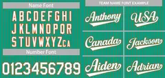 Teal White-Orange Stripe Authentic Fashion Baseball Jersey 3