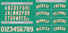 Teal White-Orange Stripe Authentic Fashion Baseball Jersey 3