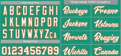 Teal White-Orange Stripe Authentic Fashion Baseball Jersey 3