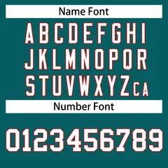 Teal White-Red Classic Hockey Jersey 4