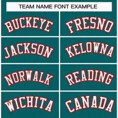 Teal White-Red Classic Hockey Jersey 3