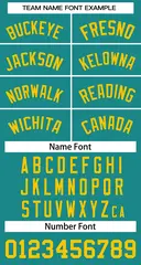 Teal Yellow Classic Team Basketball Jersey 3