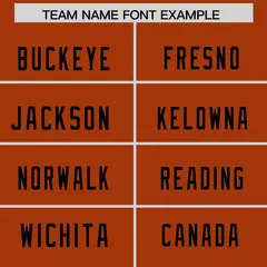 Texas Orange Black Square Neckline Football Jersey 3