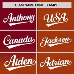 Texas Orange Crimson Half Gradient Authentic Baseball Jersey 3