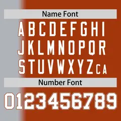 Texas Orange Gray Pinstripe Gradient Baseball Jersey 4