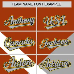 Texas Orange Gray Raglan Full-Snap Letterman Baseball Jacket 3