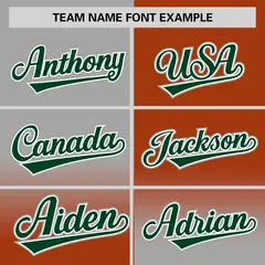 Texas Orange Gray Symmetrical Gradient Baseball Jersey 3