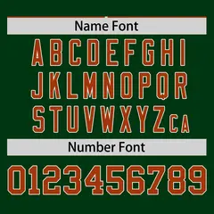 Texas Orange Green Pinstripe Raglan Baseball Jersey 4