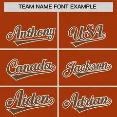 Texas Orange Light Brown Grid Blur Pattern Baseball Jersey 3