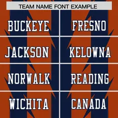 Texas Orange Navy Razr Stripe Graffiti Pattern Flag Football Jersey 3