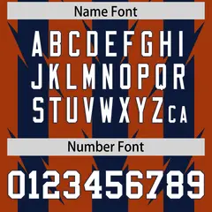 Texas Orange Navy Razr Stripe Graffiti Pattern Flag Football Jersey 4