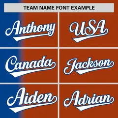 Texas Orange Royal Pinstripe Gradient Baseball Jersey 3
