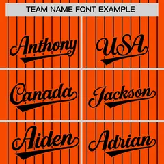Two-Tone Black Pinstripe Authentic Baseball Jersey 3
