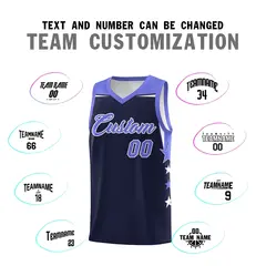 Two Tone Side Star Color Block Breathable Basketball Jersey 4