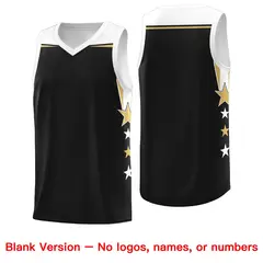 Two Tone Side Star Color Block Lightweight Basketball Jersey 6