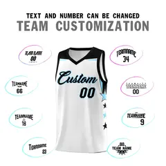 Two Tone Side Star Color Block Quick-Drying Basketball Jersey 4