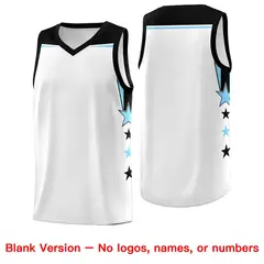 Two Tone Side Star Color Block Quick-Drying Basketball Jersey 6