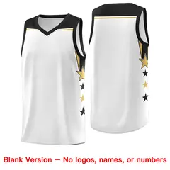 Two Tone Side Star Color Block Quick-Drying Basketball Jersey 6