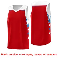 Two Tone Side Star Color Block Sublimation Basketball Jersey 6