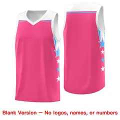 Two Tone Side Star Color Block Sublimation Basketball Jersey 6