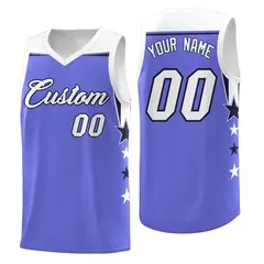 Two Tone Side Star Color Block Sublimation Basketball Jersey 1