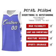 Two Tone Side Star Color Block Sublimation Basketball Jersey 2