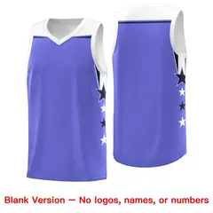Two Tone Side Star Color Block Sublimation Basketball Jersey 6