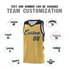 Two Tone Side Star Color Block Wrinkle-Resistant Basketball Jersey 4
