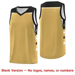 Two Tone Side Star Color Block Wrinkle-Resistant Basketball Jersey 6