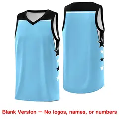 Two Tone Side Star Color Block Wrinkle-Resistant Basketball Jersey 6