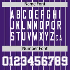 Two-Tone White Purple Pinstripe Authentic Baseball Jersey 4